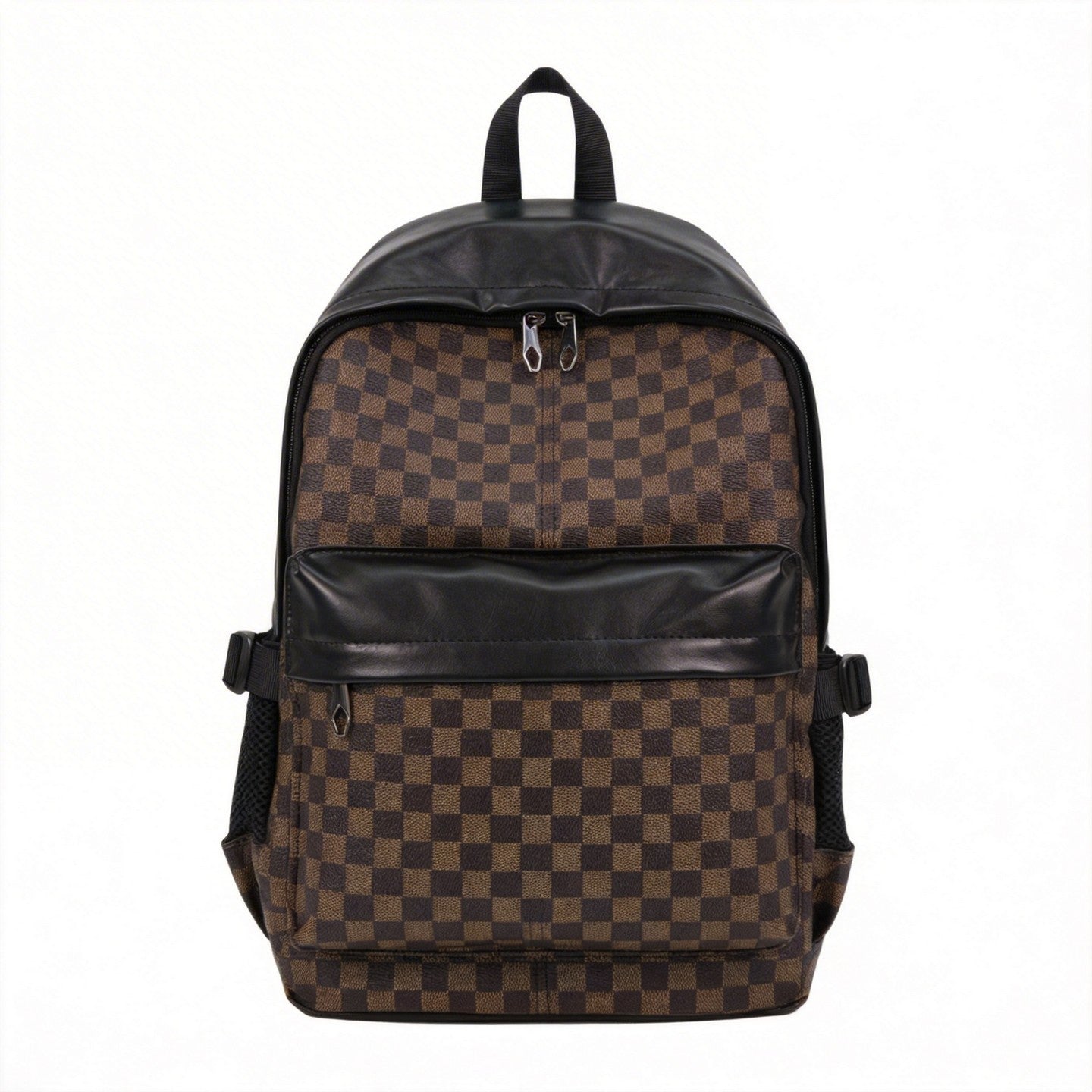 Stylish Checkerboard Pattern Backpack Acalora