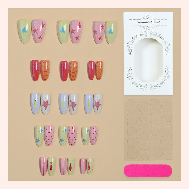 Creative Cartoon-Themed Press-On Nail Collection Acalora