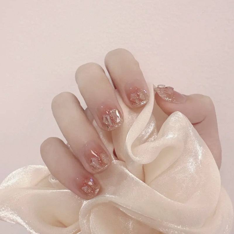 Decorative Glitter Press-On Nail Tips Acalora