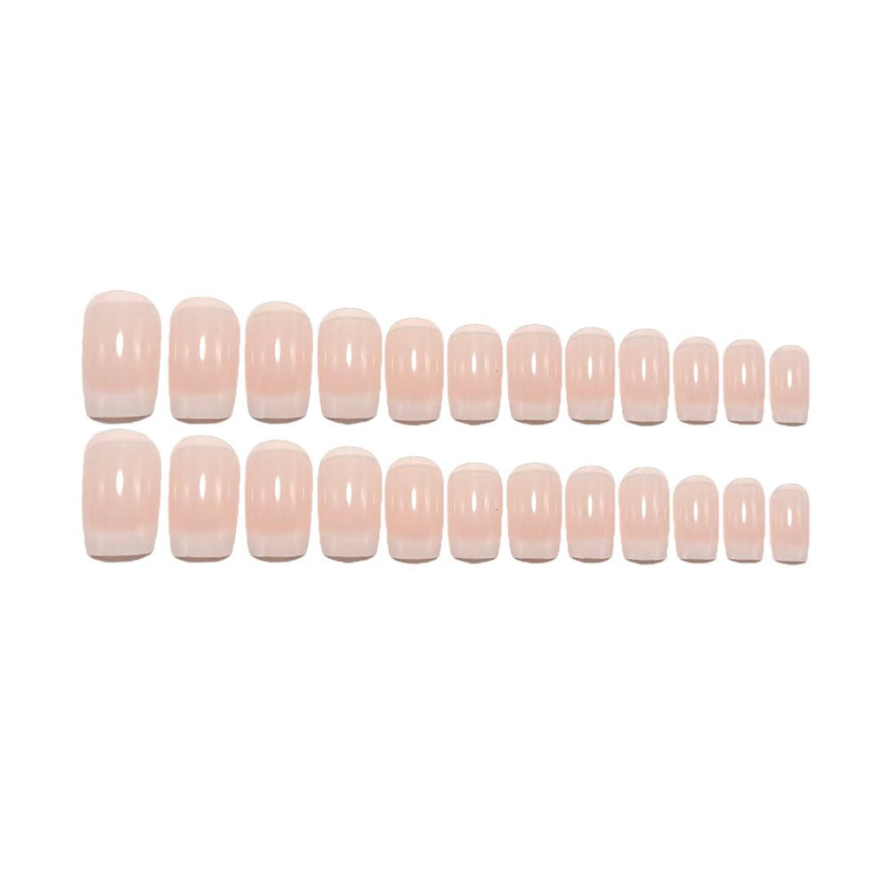 Artificial nails in elegant French design Acalora