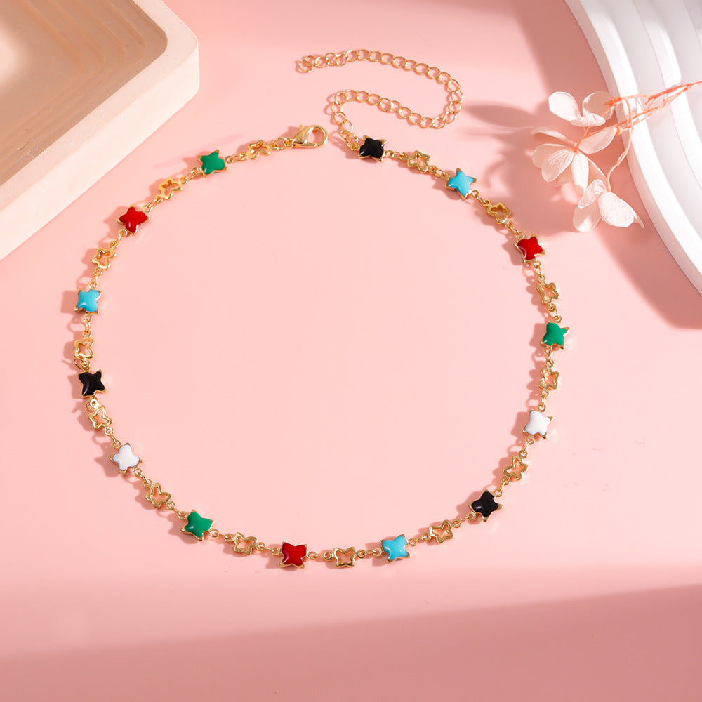 Colorful Star Charm Bracelet Acalora