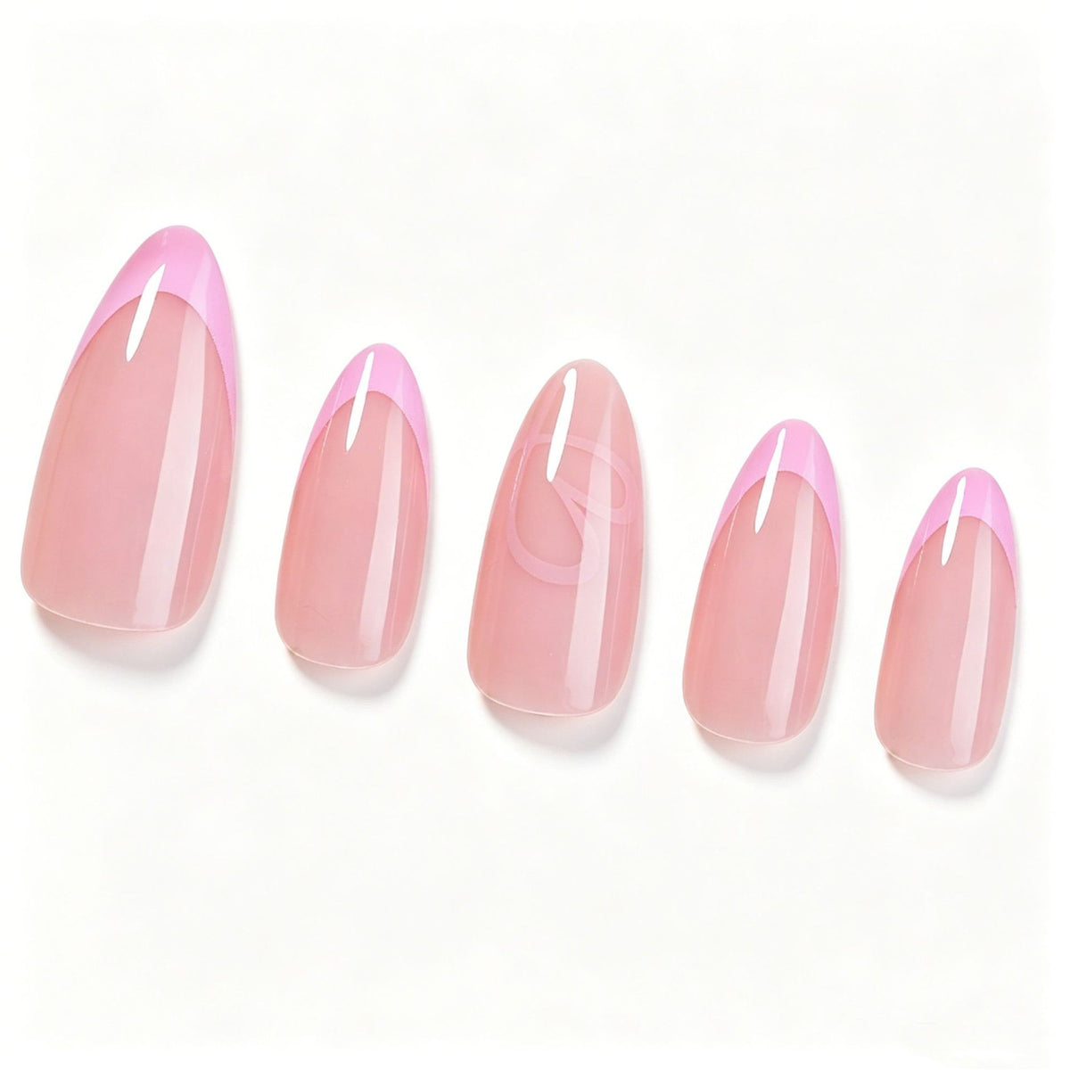 Elegant Stiletto Nail Art Tips with Heart Design Acalora
