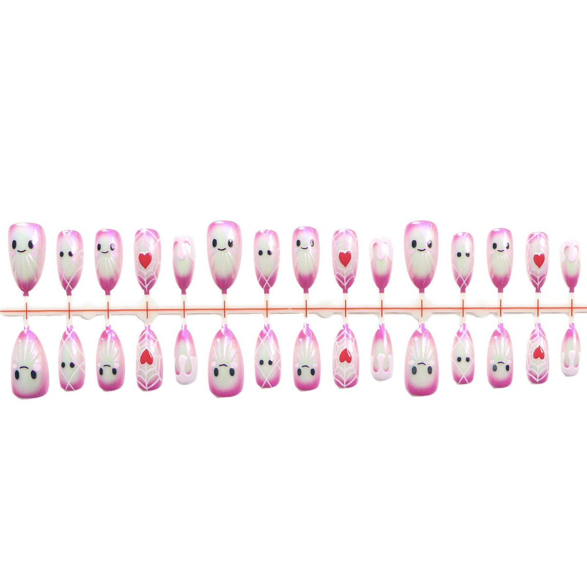 Whimsical Character Press-On Nail Art Set Acalora