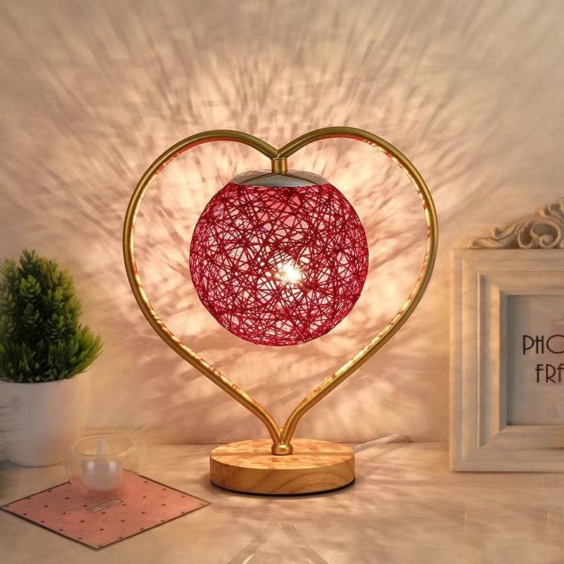 Heart Shaped Table Lamp