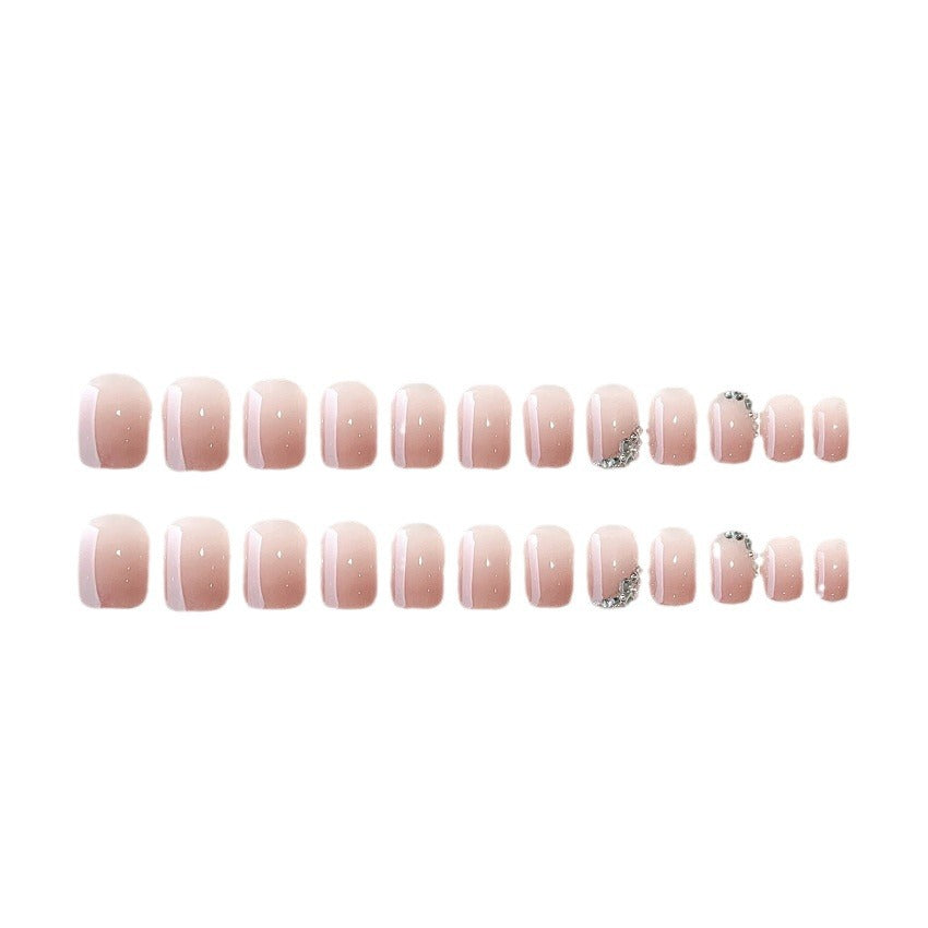 Elegant Rhinestone-Designed Press-On Nail Tips Acalora