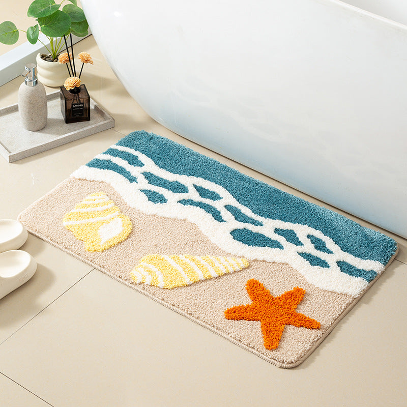Coastal-Themed Bathroom Rug