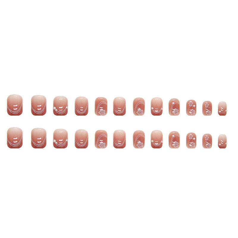 Floral Design Press-On Nails Acalora