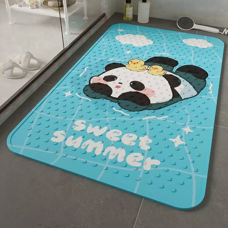 Cartoon-Themed Bath Mat