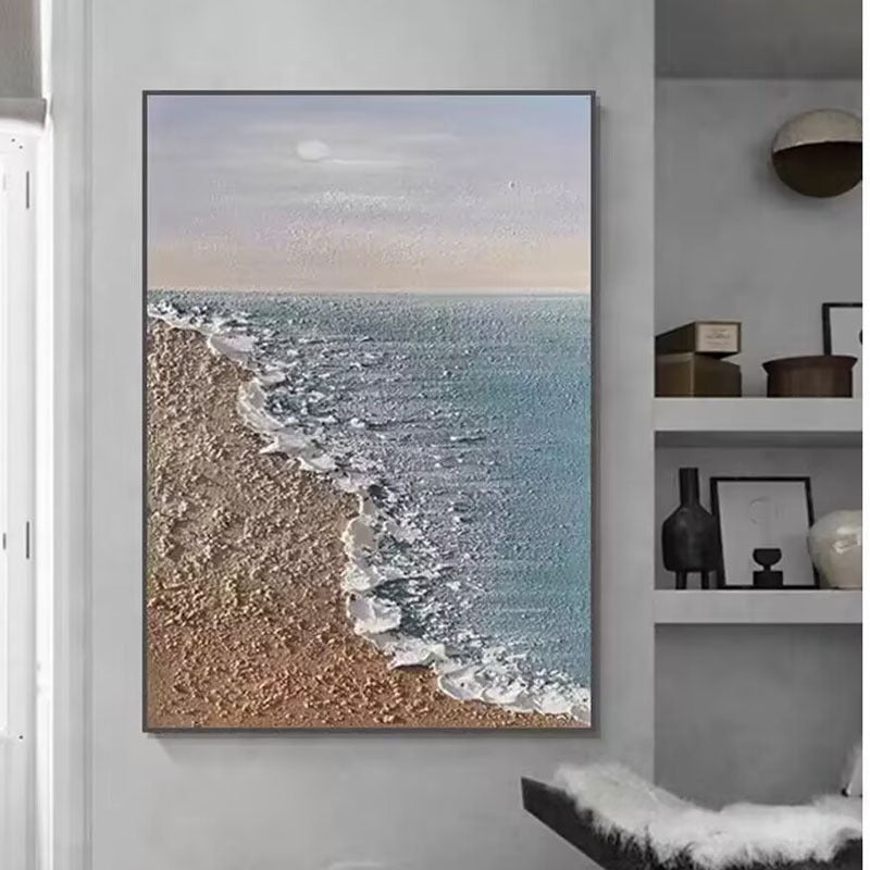 Serene Coastal Landscape Canvas Artwork