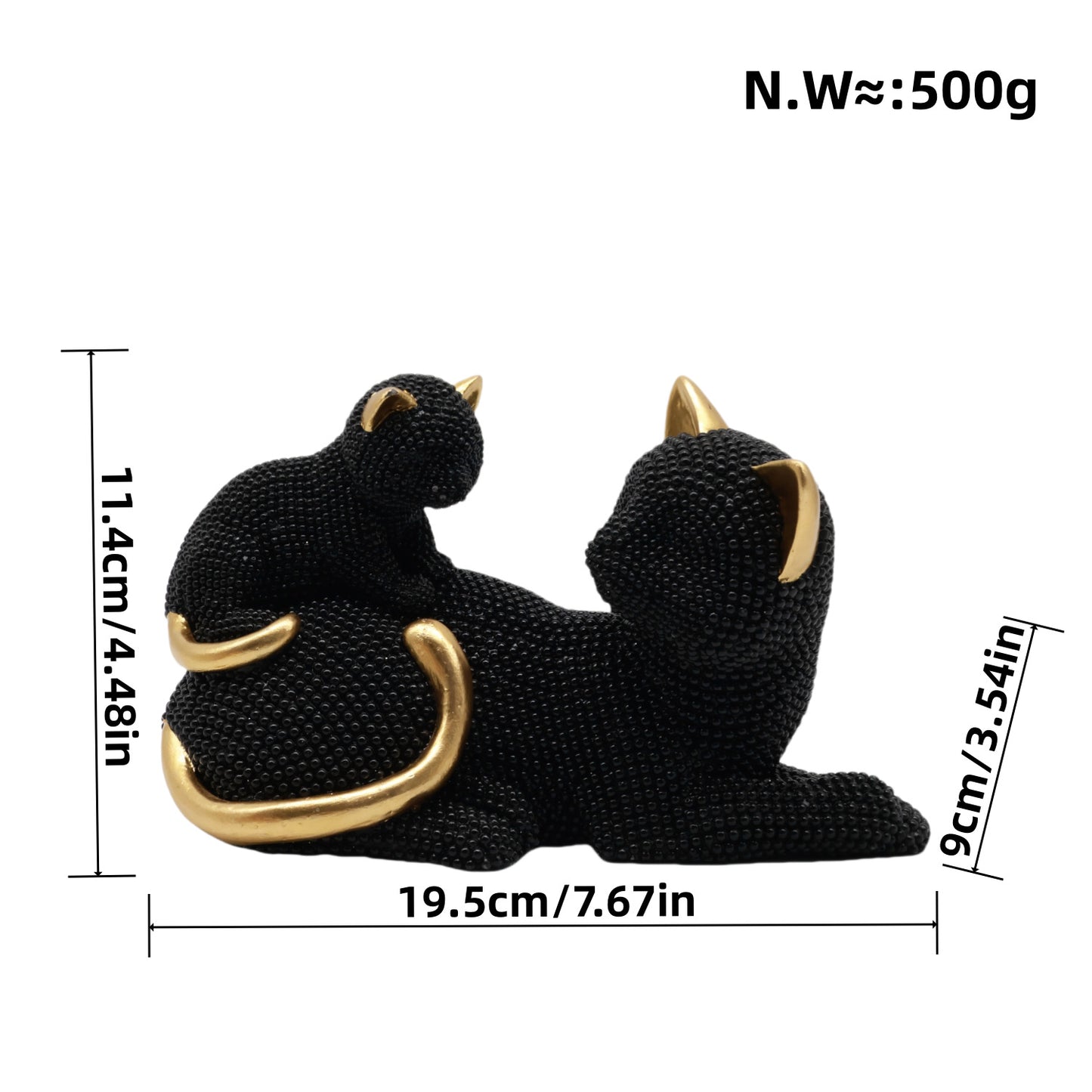Decorative Cat Figurine Acalora