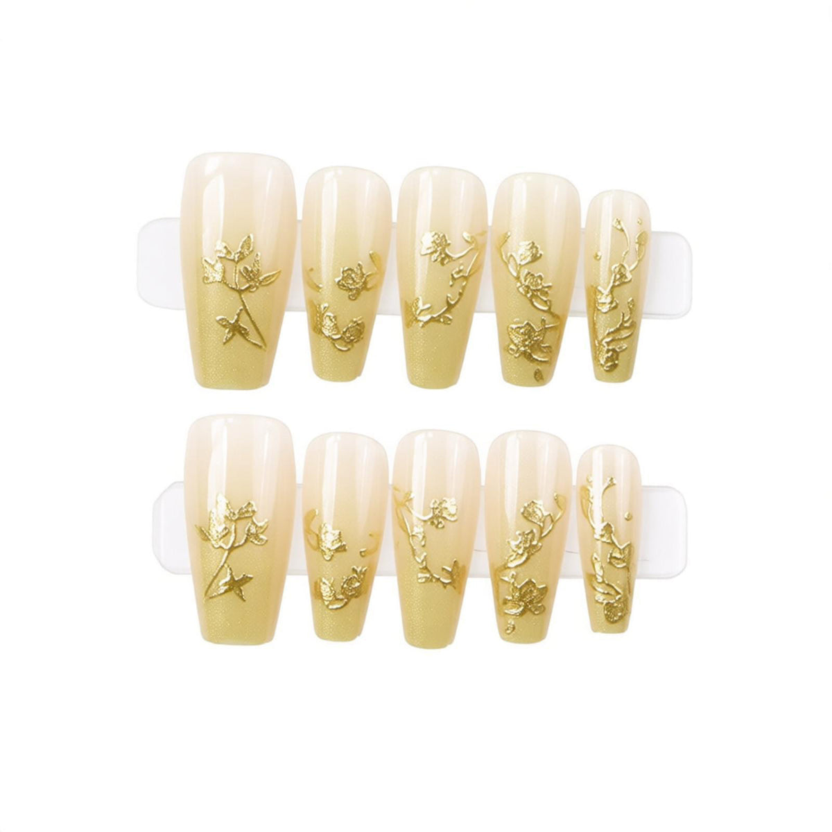Floral Press-On Nail Art Set Acalora