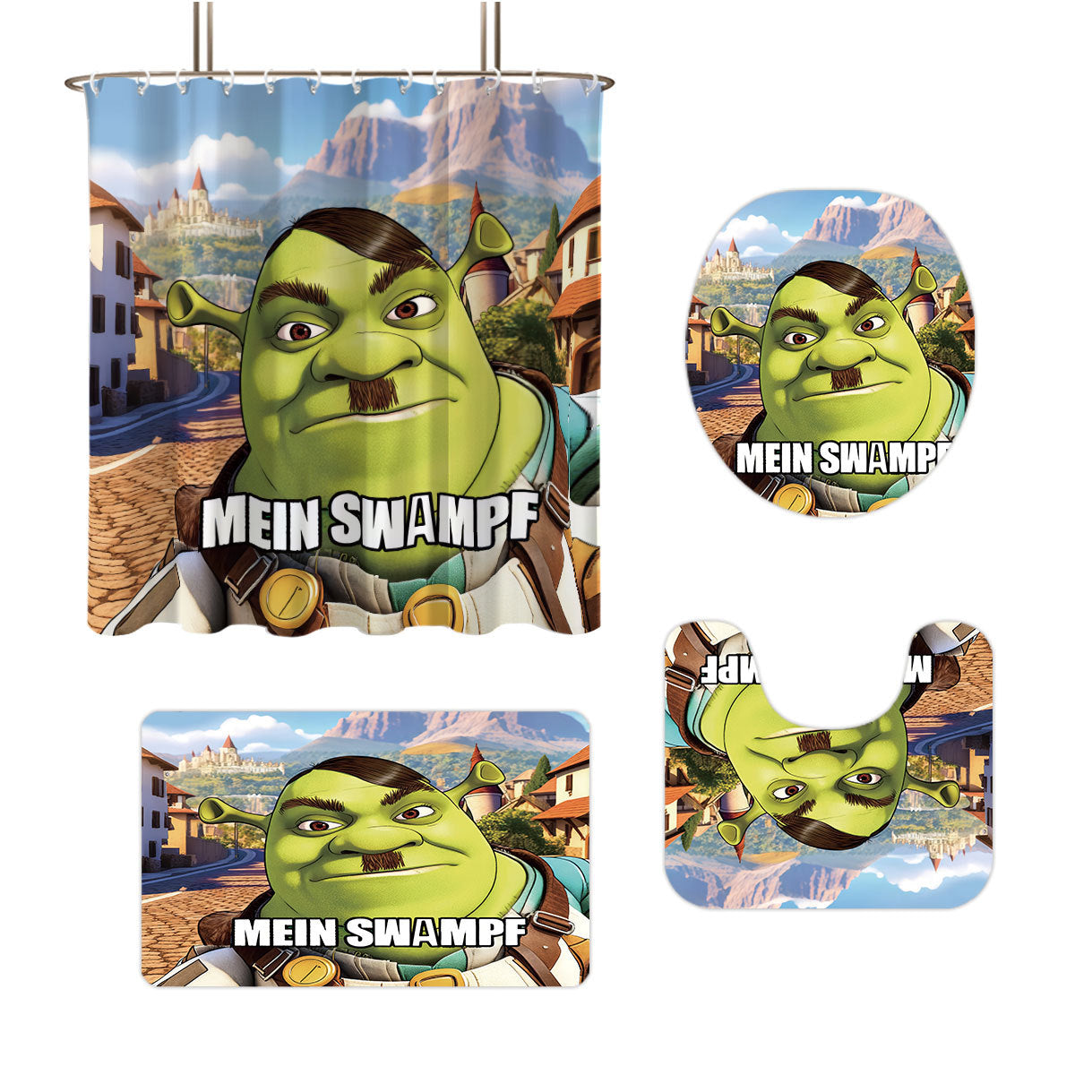 Cartoon Character Bathroom Decor Set