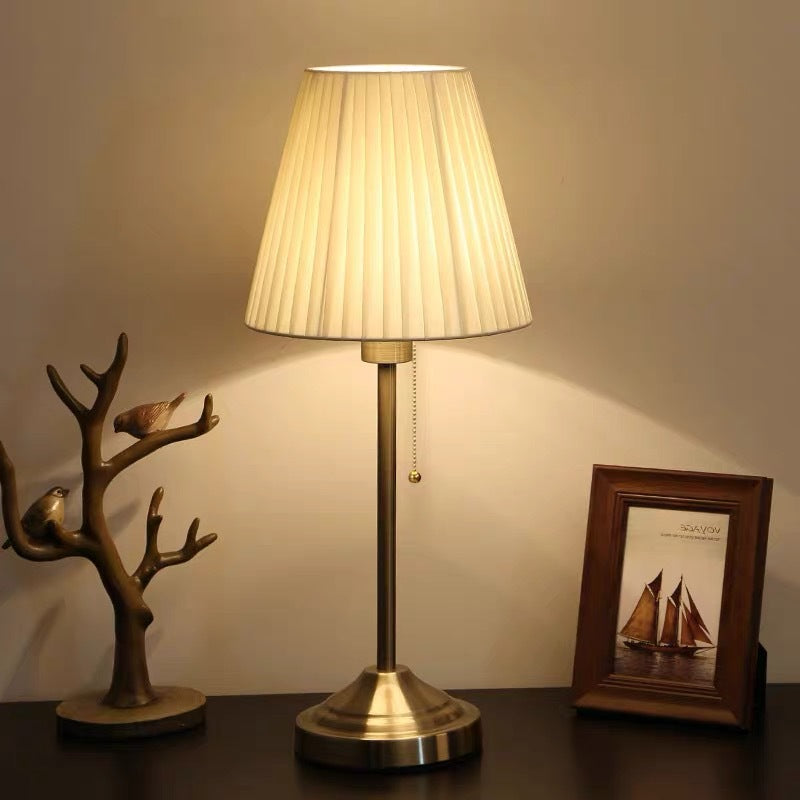 Sophisticated Pleated Shade Table Lamp