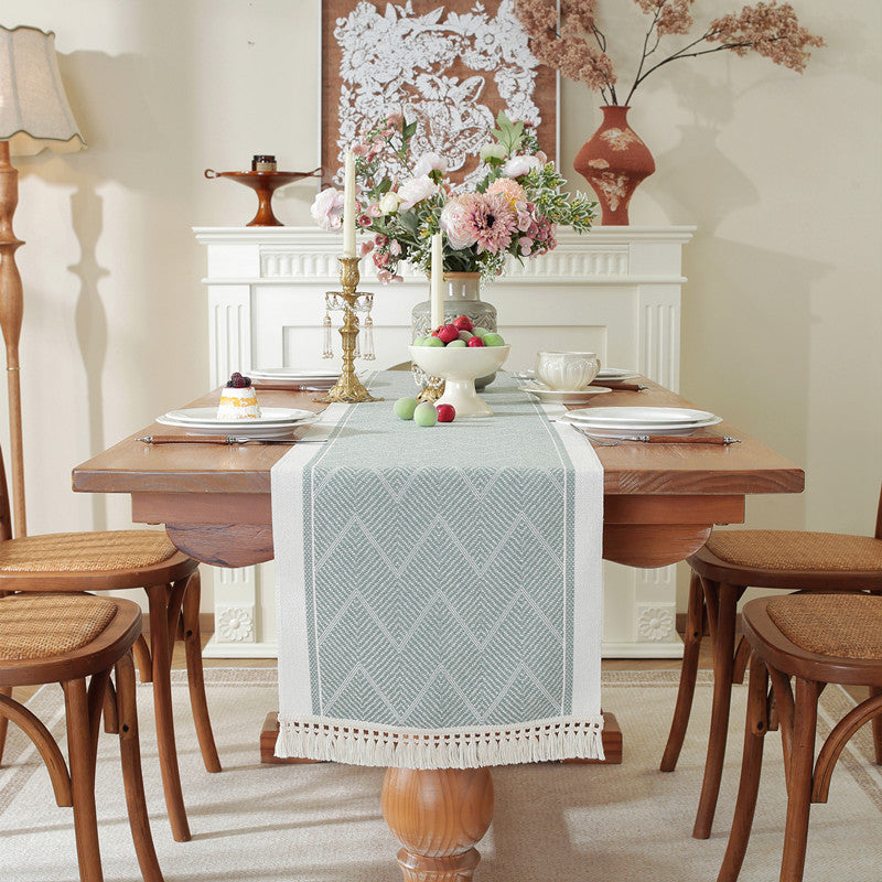 Textured Chevron Table Runner