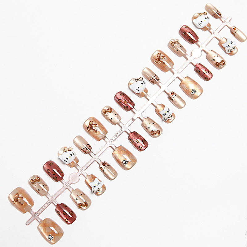 Creative artificial nails with cute animal designs Acalora
