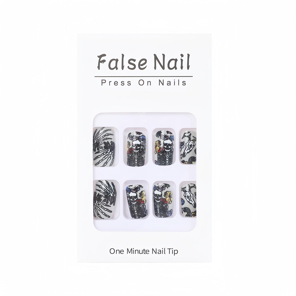 Creative Skeleton Nail Design Acalora