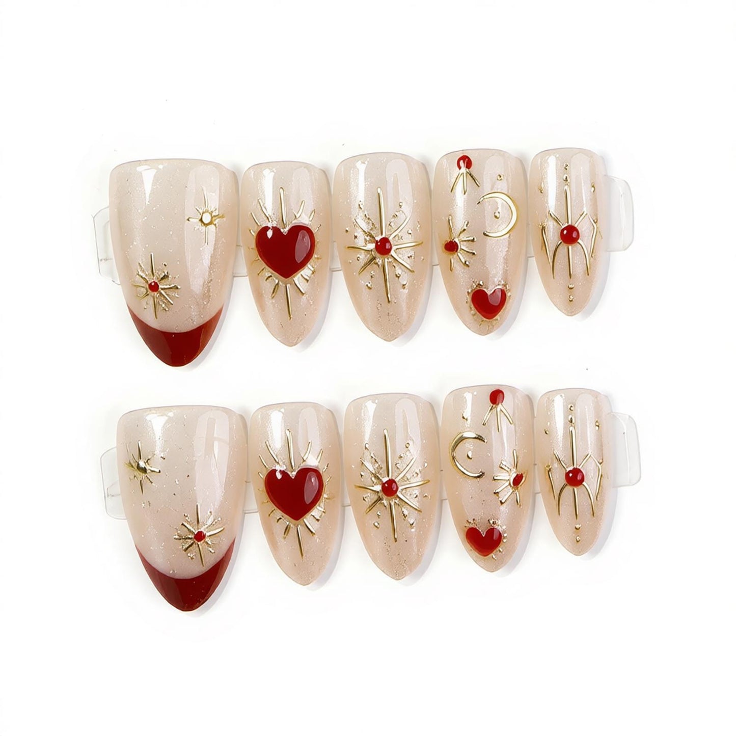 Decorative Press-On Nail Set Acalora