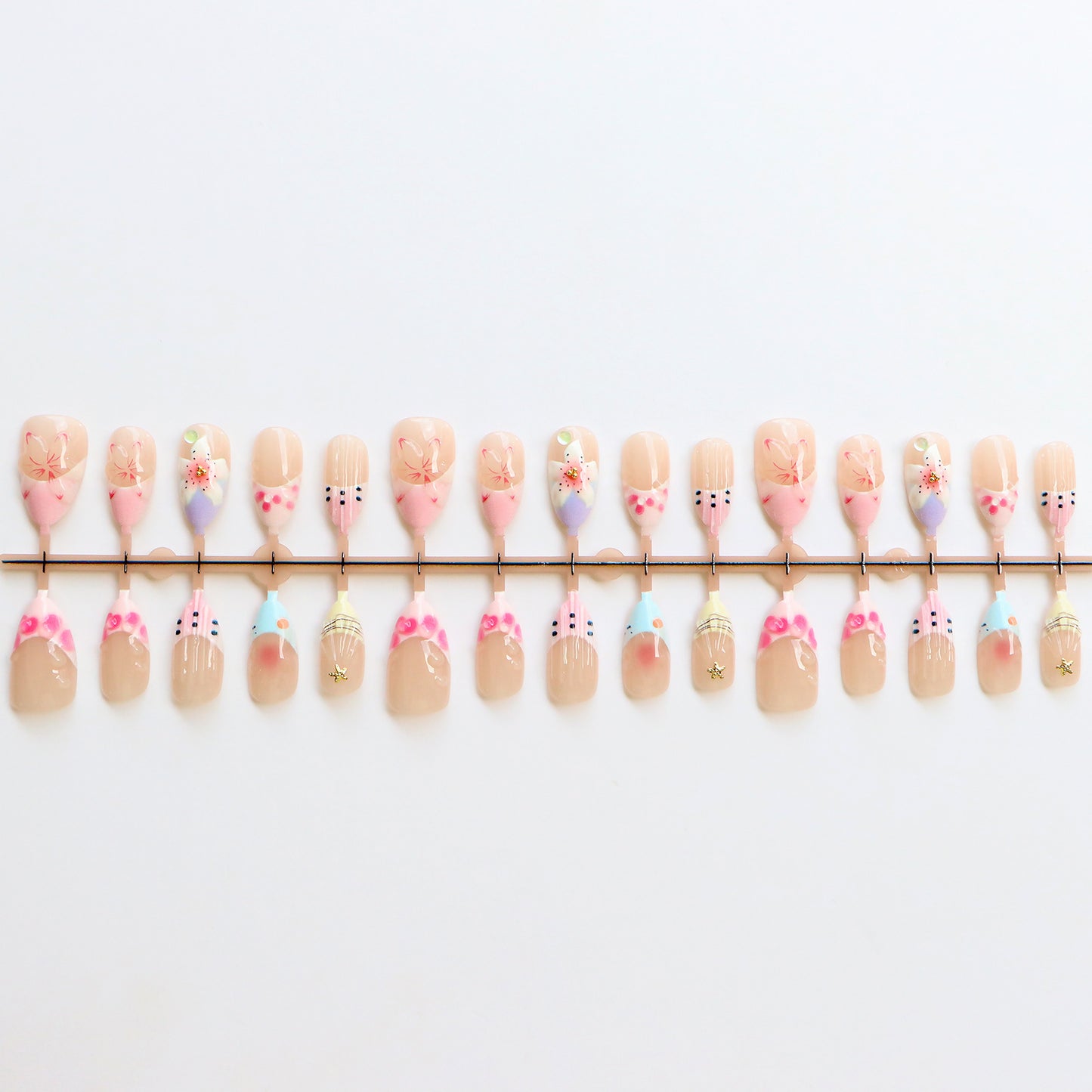 Playful Artisanal Press-On Nails Acalora