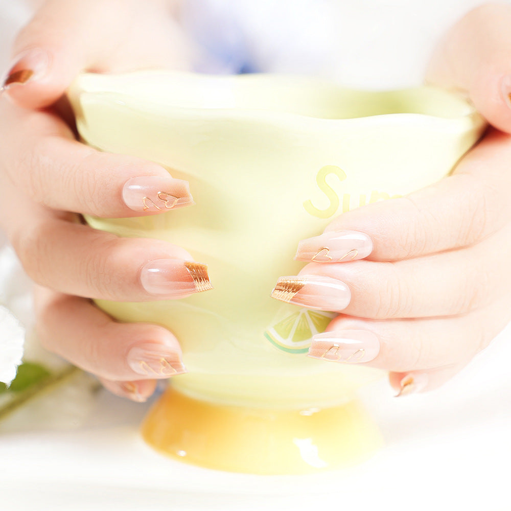 Intricate Nail Art Press-On Tips Acalora