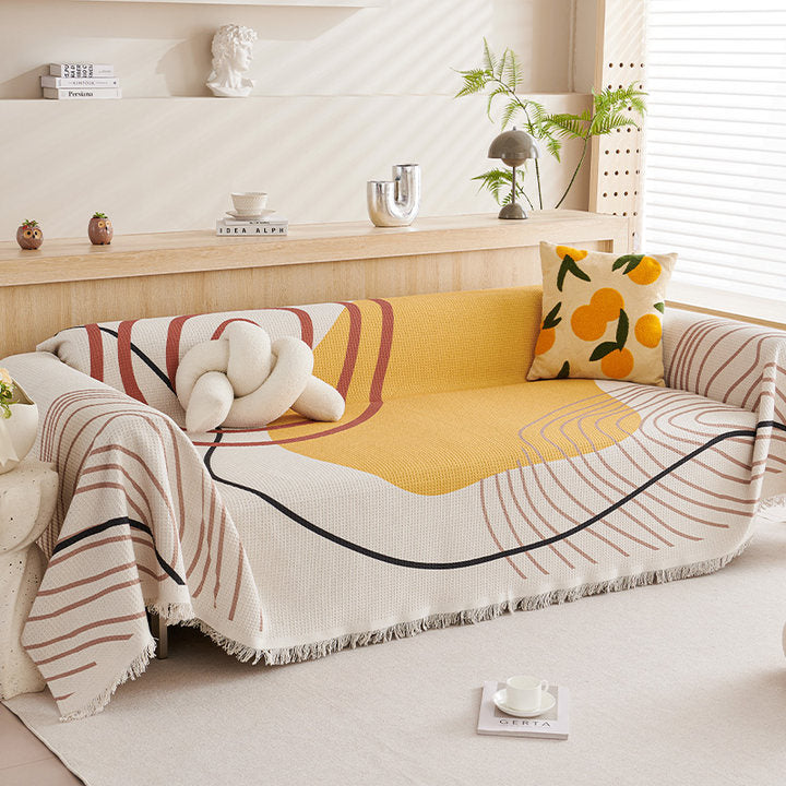 Artistic Patterned Sofa Throw Blanket