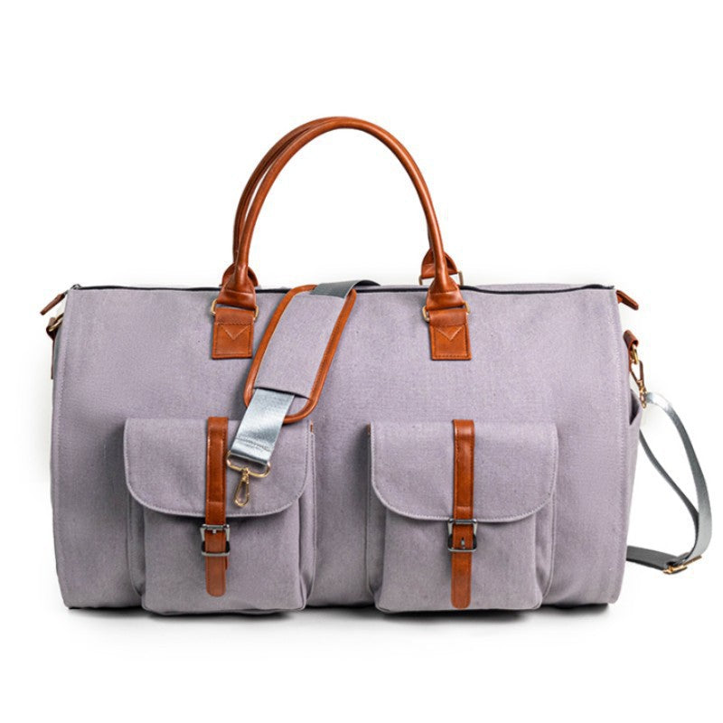Premium Leather Weekender Duffle Bag Acalora