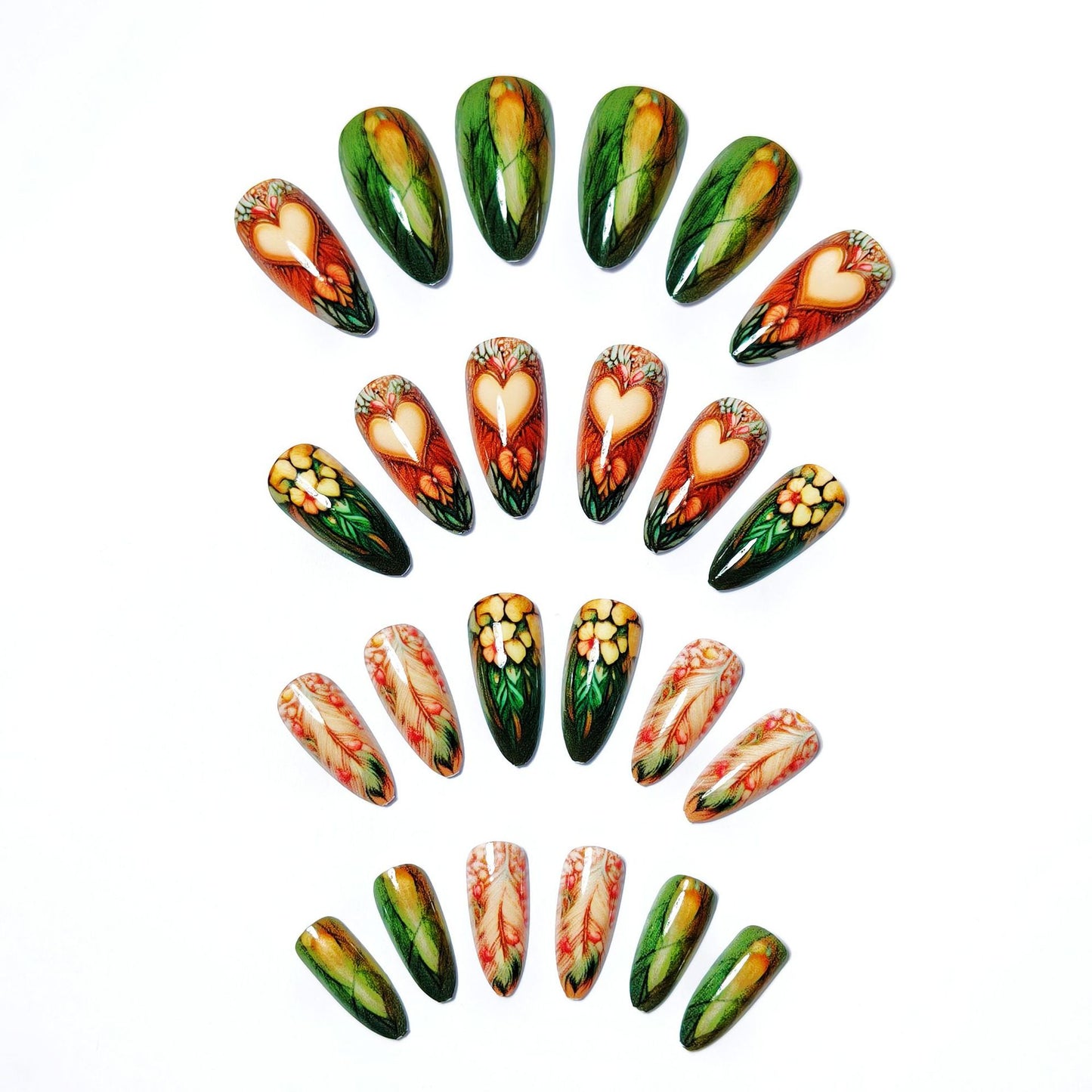 Nature-Inspired Nail Art Design Acalora