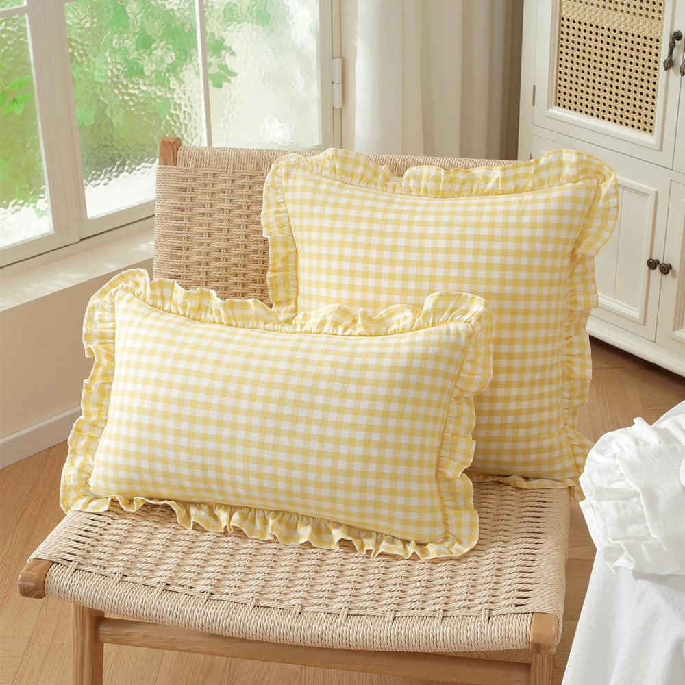 Frilled Decorative Throw Pillow
