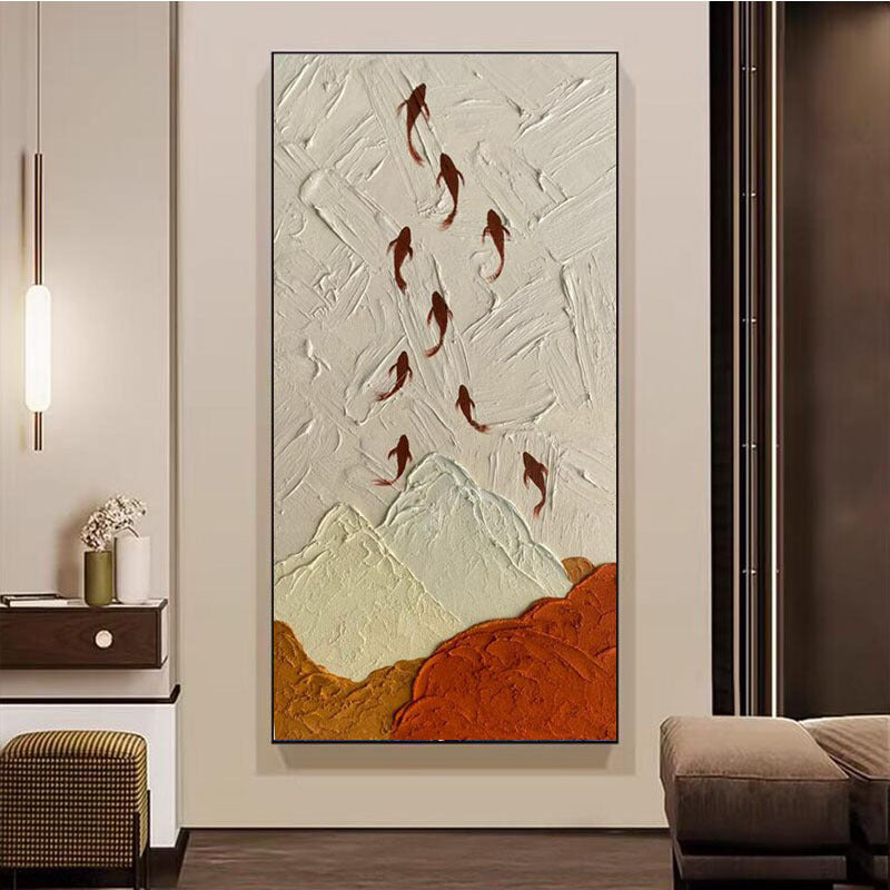 Elegant Mountain Landscape Canvas Artwork