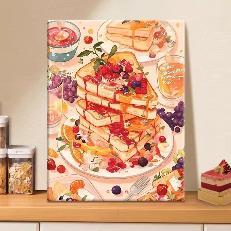 Gourmet Dessert-Themed Wall Art