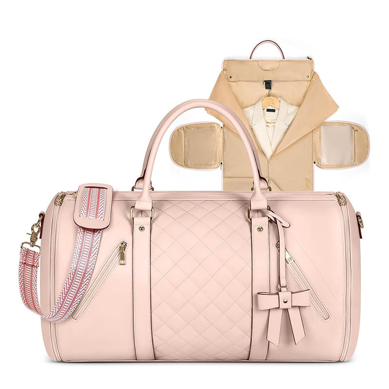 Elegant Quilted Business Travel Duffle Bag Acalora