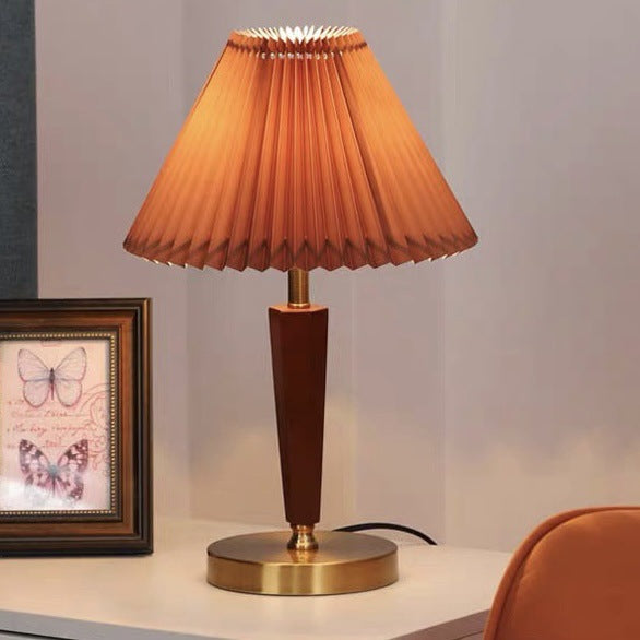Decorative Table Lamp with Pleated Shade