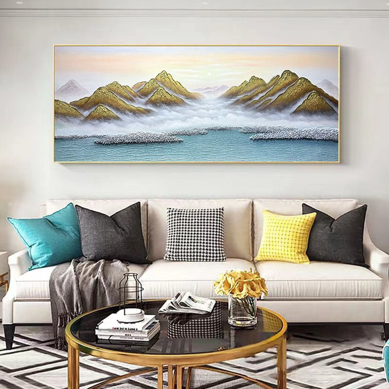 Scenic Mountain Landscape Canvas Artwork