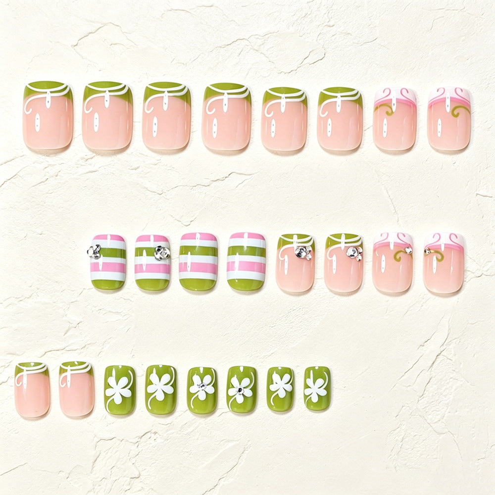 Decorative Press-On Nail Art Tips Acalora