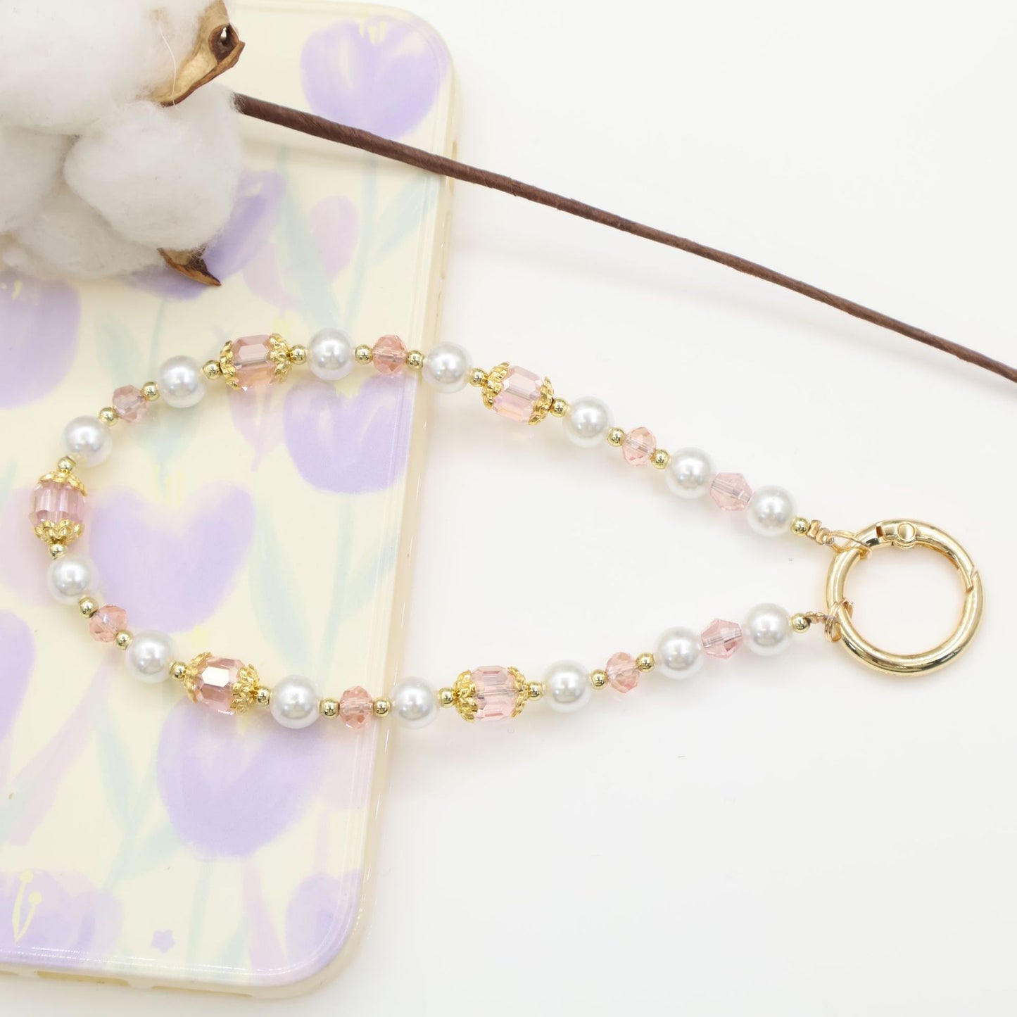 Elegant Beaded Phone Chain Acalora