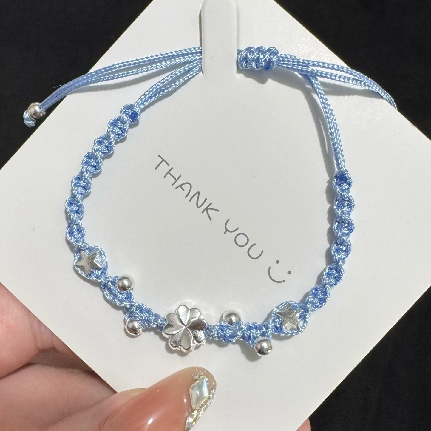Adjustable Knotted Charm Bracelet Acalora