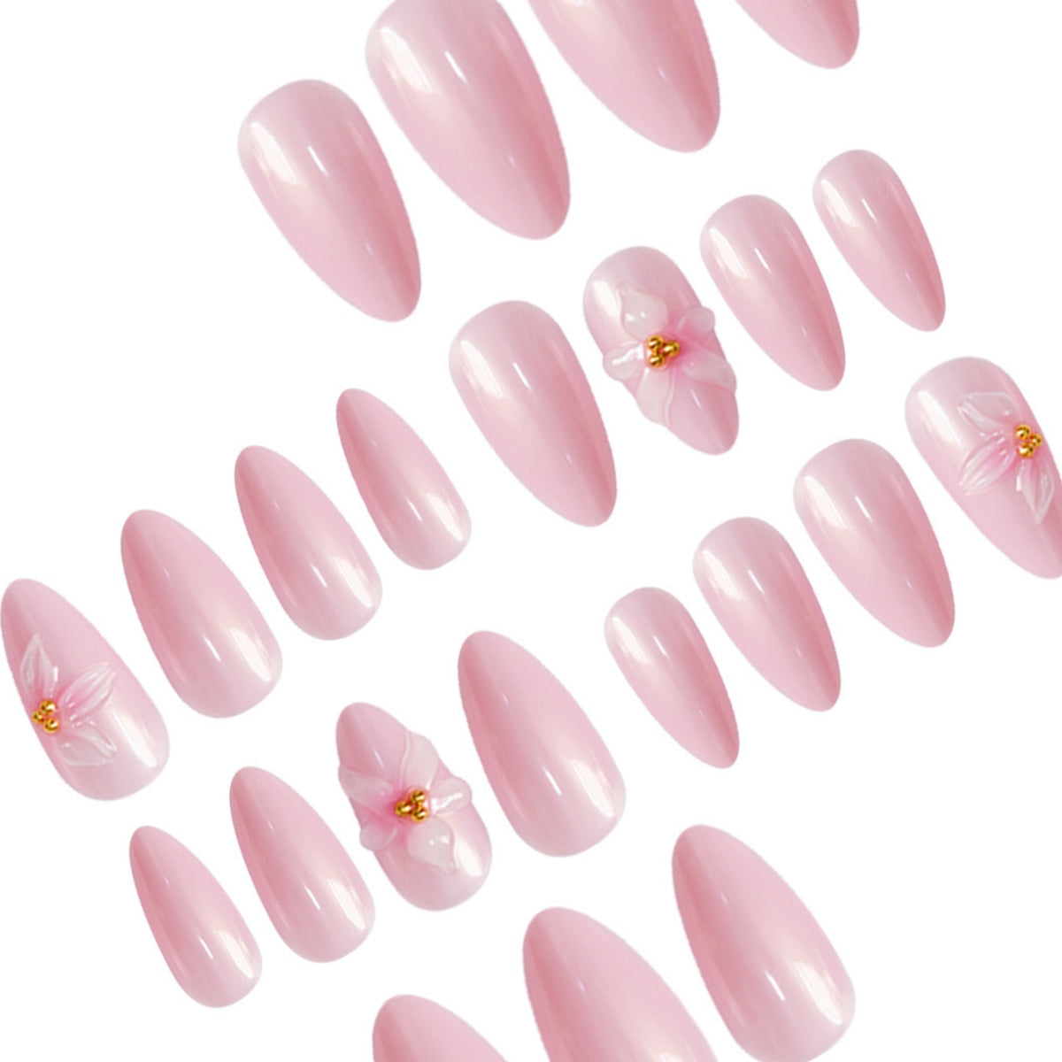 Elegant Floral Nail Art Acalora