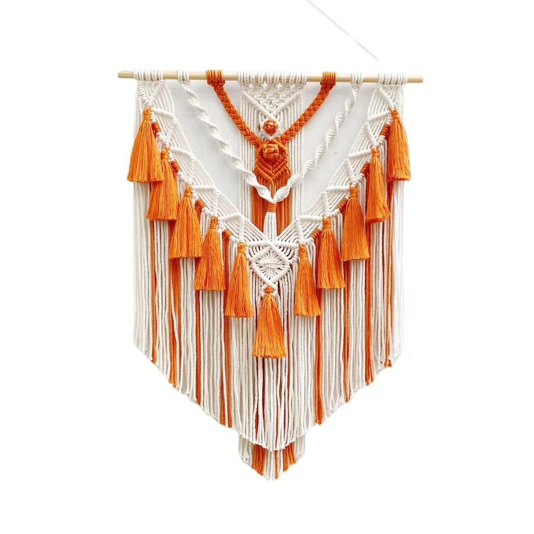 Macrame Wall Hanging with Fringes Acalora