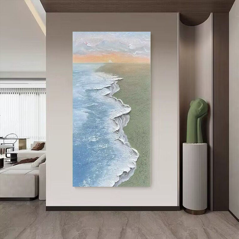 Coastal Wave Landscape Artwork