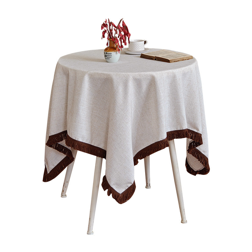 Decorative Fringe Tablecloth