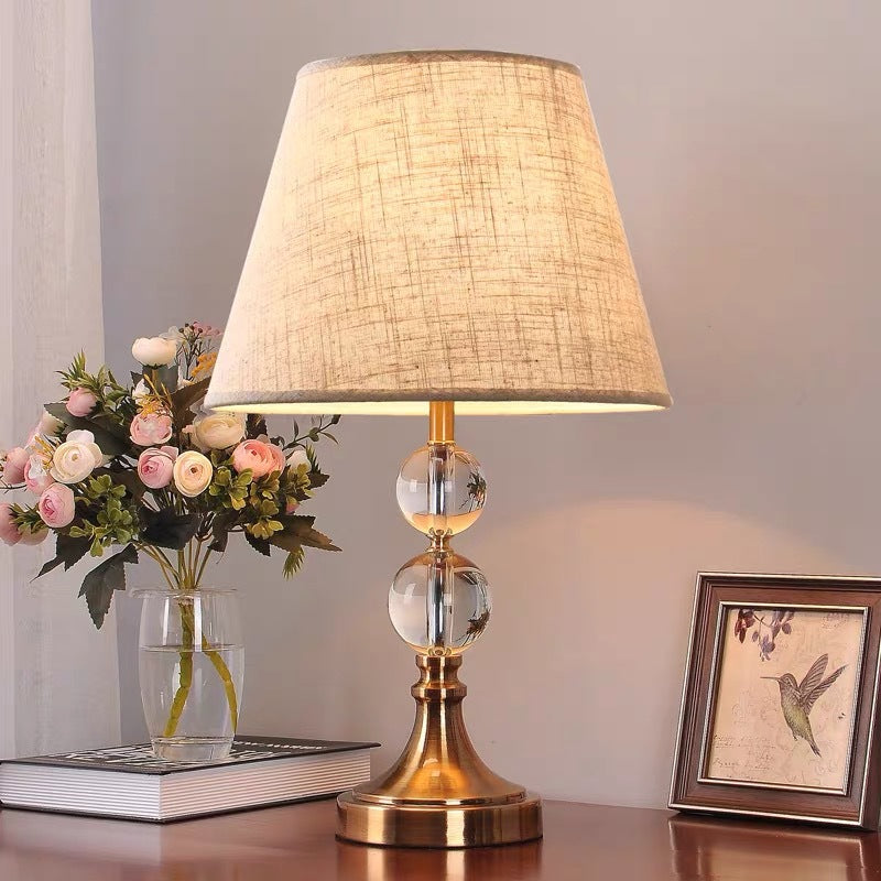 Elegant Crystal Base Table Lamp