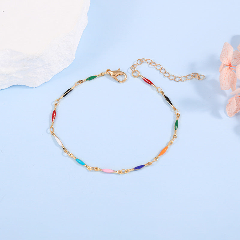 Elegant Adjustable Gemstone Chain Bracelet Acalora