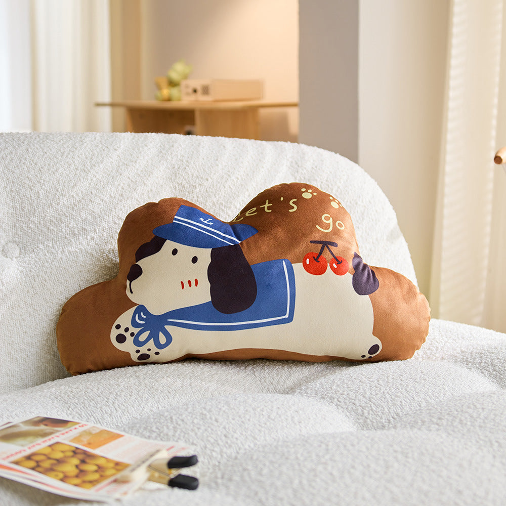 Decorative Rabbit Graphic Throw Pillow
