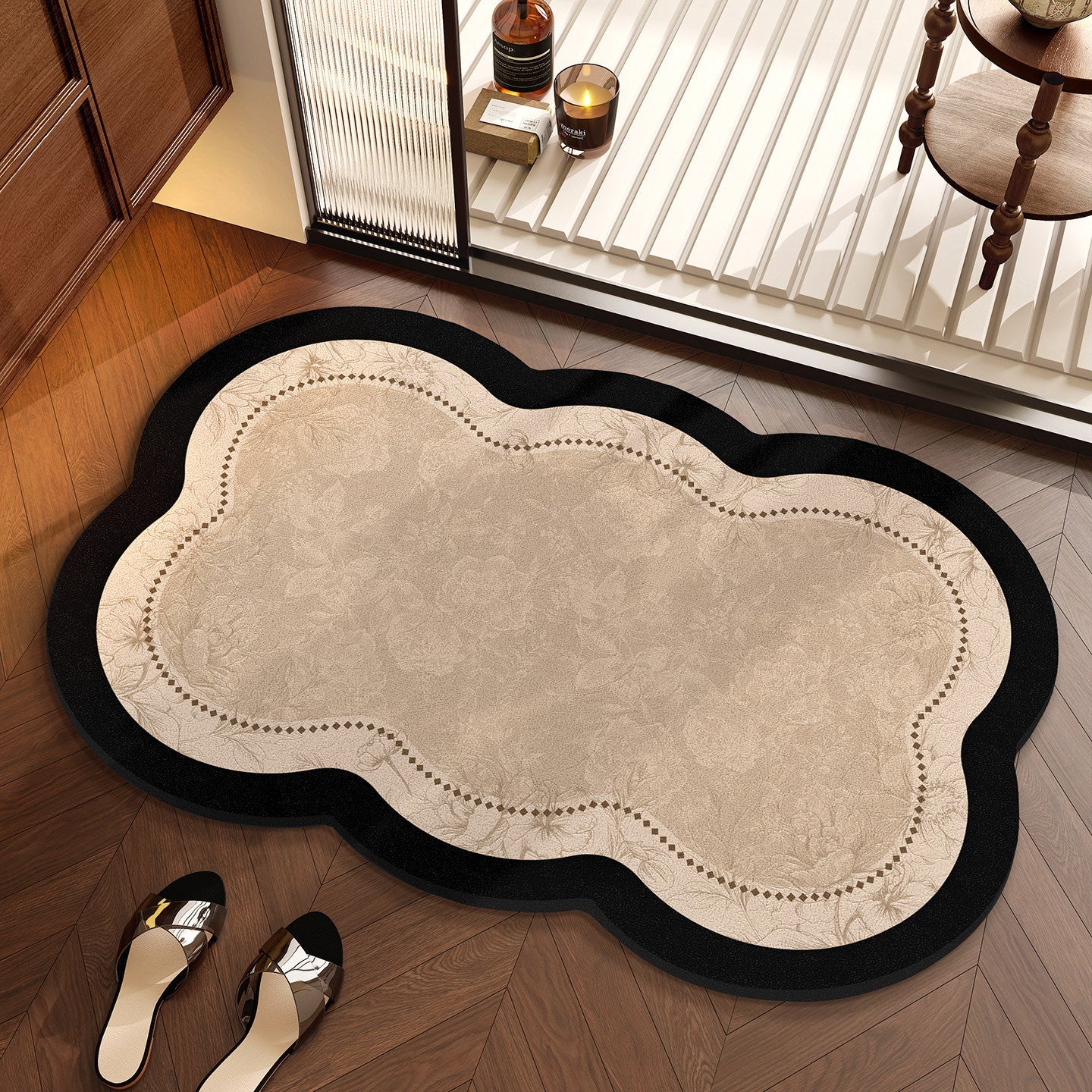 Floral Design Area Rug
