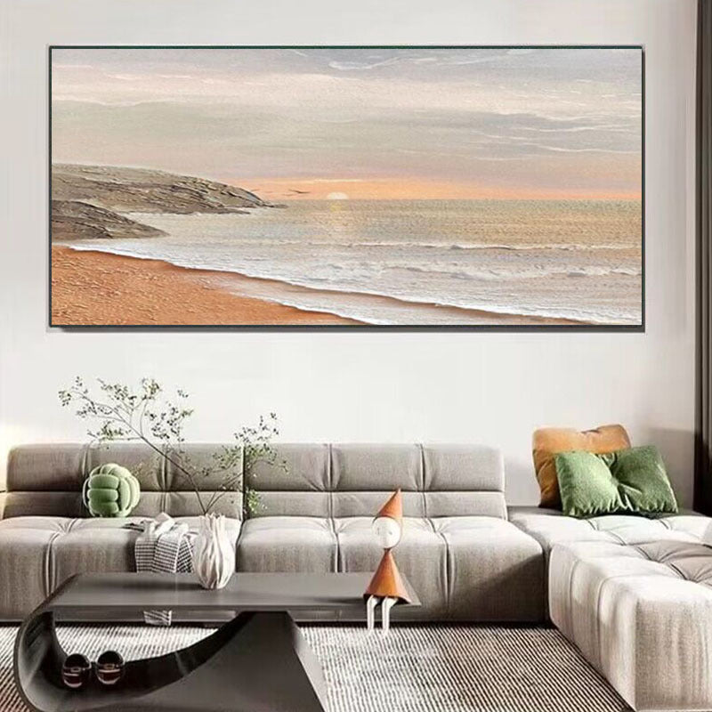 Scenic Ocean Sunset Canvas Artwork