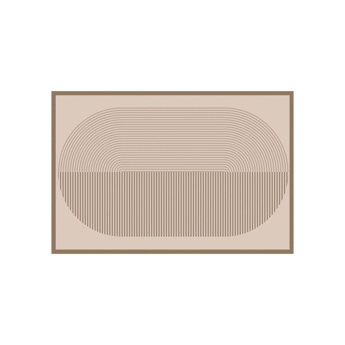Geometric Pattern Soft Memory Foam Bath Mat Acalora