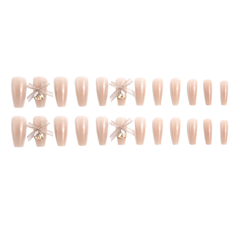 Artificial nail set with elegant 3D patterns and delicate accents Acalora