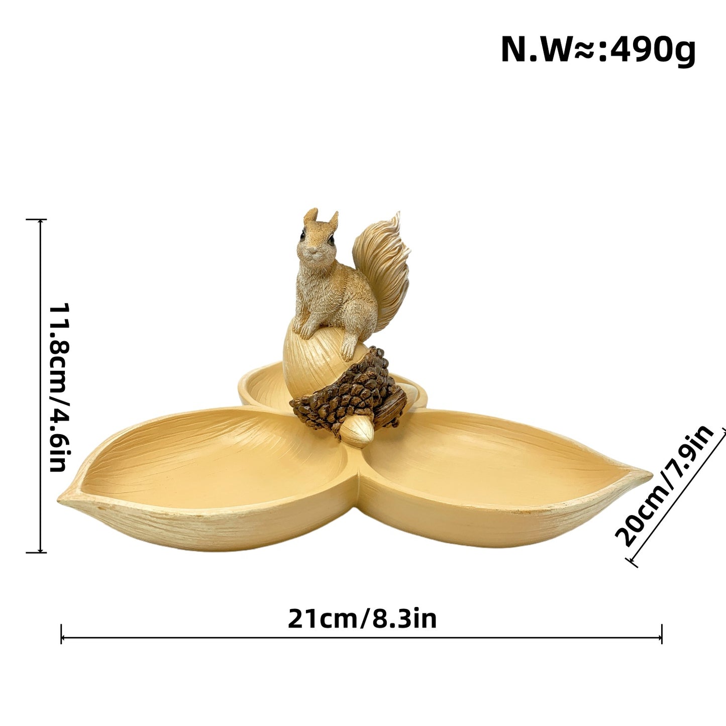 Decorative bowl with squirrel motif Acalora