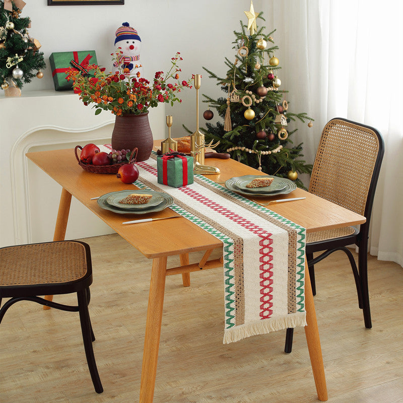 Festive Geometric Table Runner