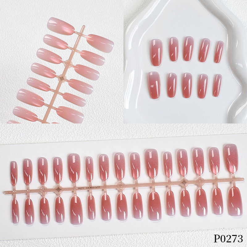 Ombre Glitter Press-On Nails Acalora