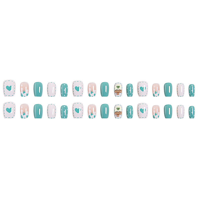 Nail set with intricate design Acalora
